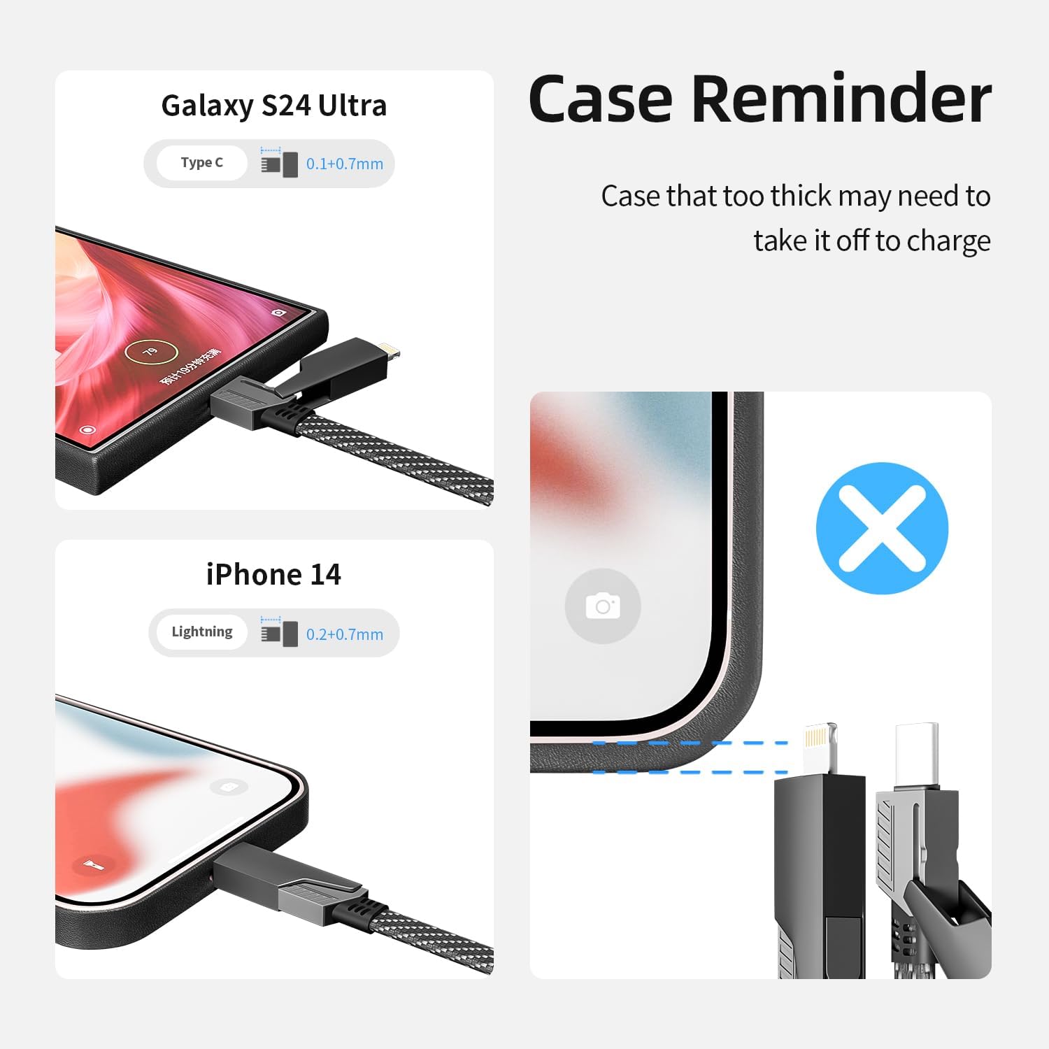 FlexCharge™ 4-in-1 Fast Charging Cable
