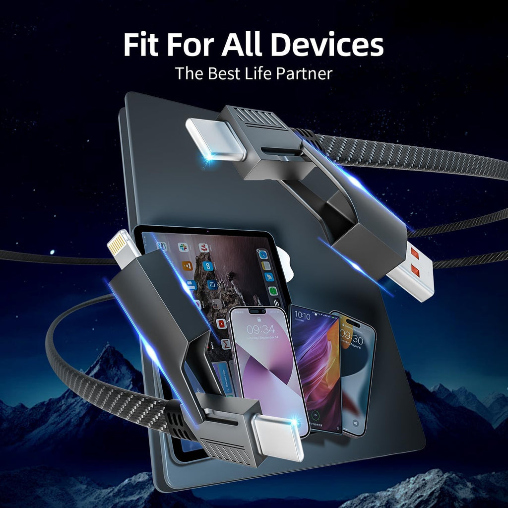 FlexCharge™ 4-in-1 Fast Charging Cable