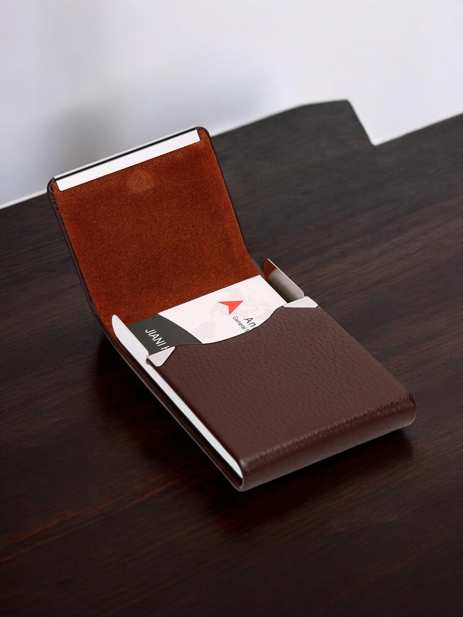 Brown Leather Card Holder