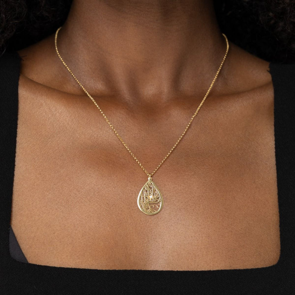 Coordinates of the Heart Necklace