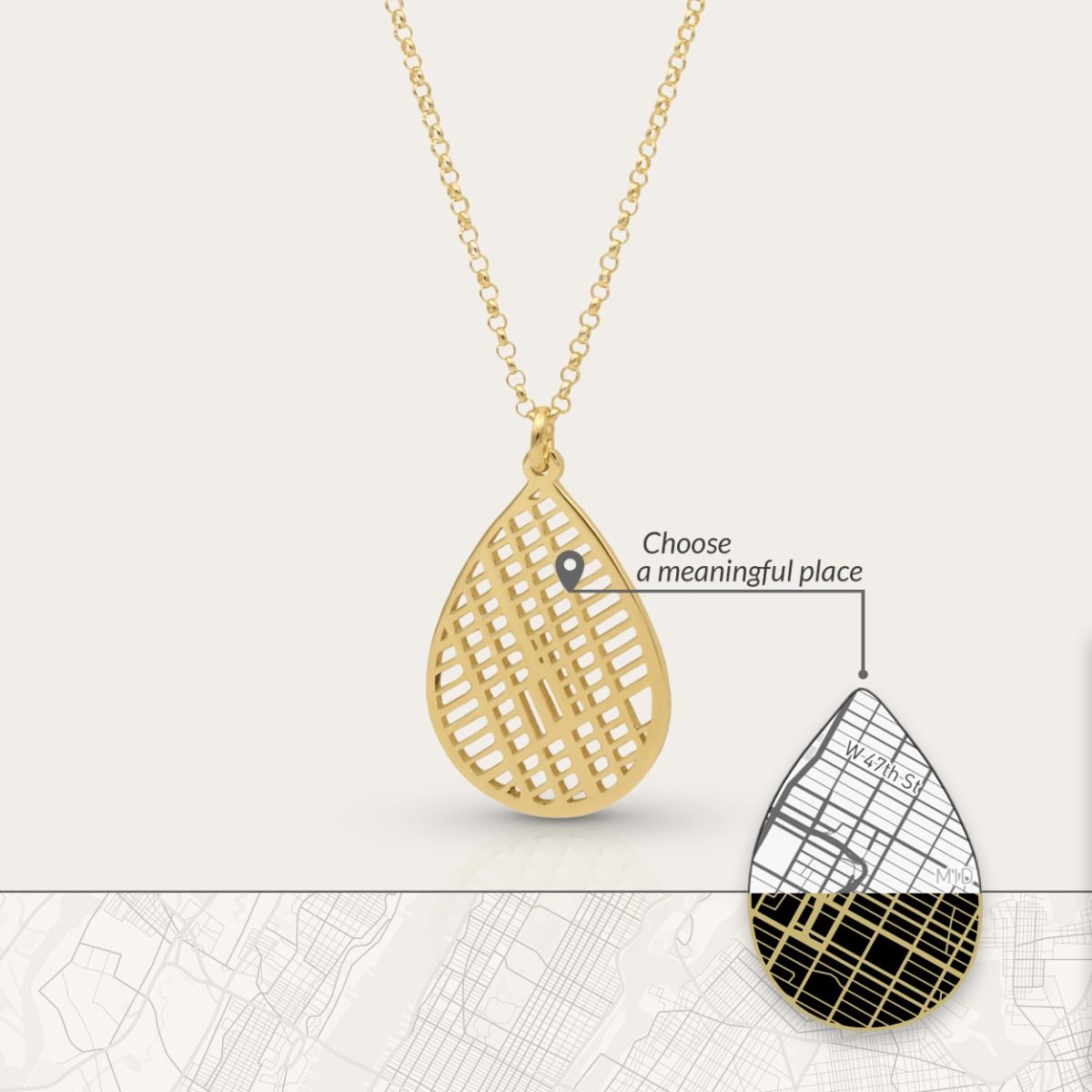 Coordinates of the Heart Necklace