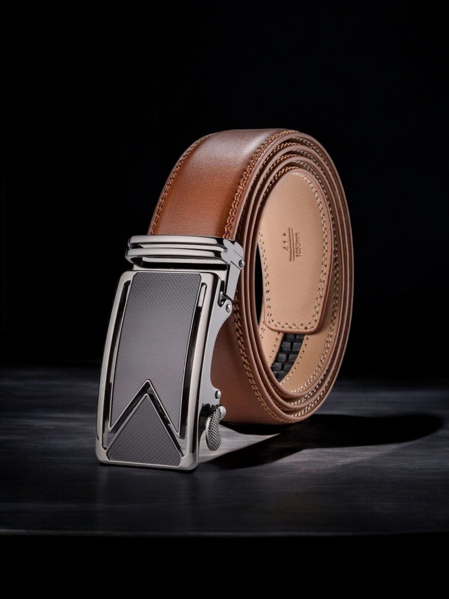Black & Silver Men's Belt