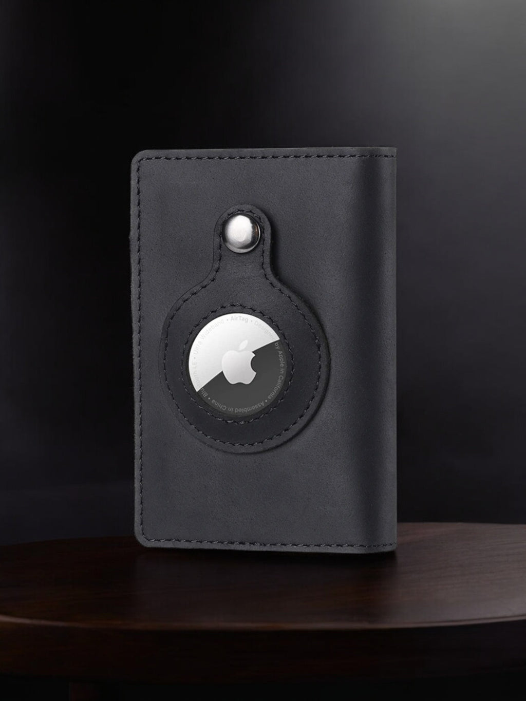 Quick Access AirTag Black Men's Wallet
